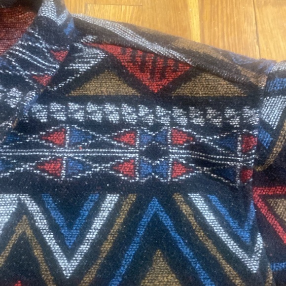 Forever 21 Tribal Style Jacket Men’s Size Medium Button Front Aztec Pattern - Picture 6 of 15